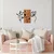 Atelier Del Sofa Zidna dekoracija Triple Flowers - 383, 58x86 cm, Crna