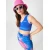Sinsay - Crop top s vezom - zumbul plava
