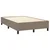 Vidaxl Box spring postelja z vzmetnico LED taupe 120x200 cm blago