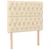 Vidaxl Box spring postelja z vzmetnico krem 90x190 cm blago