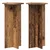 Stalak za biljke 2 pcs Staro drvo 40 x 40 x 80 cm