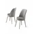 Hanah Home Set stolica Pefa, 45x91x42 cm, 2 komada, Sivo-srebrne boje