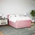 Vidaxl Box spring postelja z vzmetnico roza 140x200 cm žamet