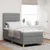 Vidaxl LED Box Spring Postelja Svetlo siva 90 x 200 cm blago