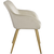 6 Marilyn Velvet-Look Chairs gold - smetana/zlatotectake