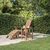 Vidaxl Vrtna miza Adirondack rjava 38x38x46 cm HDPE