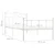 Vidaxl Posteljni okvir bel kovinski 90x200 cm