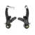 V-brake garnitura YD-V30, aluminijum, visina 90 mm, pakne 50 mm - crna