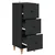 Ormar s ladicama Crna 33 x 34,5 x 90 cm Konstruirano drvo