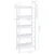 Police za knjige s 5 razina crne 60 x 27,6 x 158,5 cm drvene