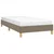 Vidaxl Posteljni okvir brez vzmetnice taupe 100x200 cm blago