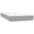 vidaXL Boxspring postelja z vzmetnico svetlo siva 120x190 cm blago