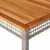 Vrtni stol sivi 180 x 90 x 75 cm od poliratana i drva bagrema