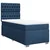 VIDAXL Box spring postelja z vzmetnico modra 100x200 cm blago