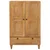 Highboard Svjetlosmeđa 60 x 33 x 100 cm masivno drvo manga
