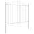 Vrtna Ograda 5 pcs Bijelo 170 x 190 cm Čelik s prahom premazan
