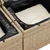 Sjedeća garnitura za vrt s pohranom 3 pcs Bež i krema poliratan