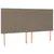 Vidaxl Box spring postelja z vzmetnico taupe 180x200 cm blago
