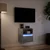 Zidni TV ormarić s LED svjetlima boja betona 41x31x45 cm