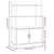 Visoka komoda crna 80 x 40 x 121 cm od konstruiranog drva