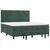 Vidaxl Box spring postelja z vzmetnico temno zelena 180x200 cm žamet