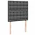 Vidaxl Box spring postelja z vzmetnico temno siva 80x200 cm blago