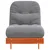 Futon na razvlačenje s madracem smeđi 70 x 206 x 11 cm borovina