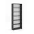 Hanah Home polica za knjige Bili5 80, 80 cm, antracit