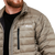 GymBeam Men‘s Puffer Jacket Vetiver/Black