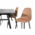 Venture Design Jedilna miza z raztegljivo ploščo in stol Polar, 75x195x95 cm, črno-rjava