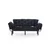 Atelier del Sofa Trosed na razvlačenje Nitta 185x85x70cm Crni