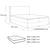 Boxspring postelja Paris - 160x200 cm - tkanine Arena