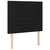 Vidaxl vidaXL Vzglavje postelje z LED diodo črno 90x5x118/128 cm blago