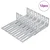 Nosač protiv prevrtanja 12 pcs Srebrno 74,5 x 15 x 32 mm