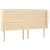 Vidaxl vidaXL Vzglavje postelje s krilci, kremne barve, 203x23x118/128 cm, blago
