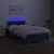 vidaXL Box spring postelja z vzmetnico LED modra 120x200 cm blago