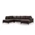 Atelier del Sofa Ugaona garnitura 90x90x200cm Braon