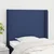 Vidaxl Vzglavje z ušesi modro 103x16x118/128 cm blago