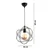 Opviq Luster Sheldon, 26cm, IP20, Crni