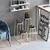 Aberto Design Set dekorativnih saksija GED-018-C, 17x30 cm, Bela