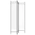 Greatstore Paravan 3-delni bel 120x200 cm blago