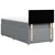 Box spring postelja z vzmetnico svetlo siva 80x200 cm blago