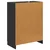 Ormar s ladicama Crna 66 x 34,5 x 87 cm Konstruirano drvo