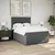 Vidaxl Box spring posteljni z vzmetnico temno siv 140x190 cm blago