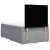 Vidaxl Boxspring postelja z vzmetnico svetlo siva 120x190 cm blago