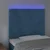 Vidaxl LED posteljno vzglavje temno modro 80x5x118/128 cm žamet