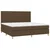 Vidaxl Box spring postelja z vzmetnico temno rjav 200x200 cm blago