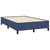 Vidaxl Box spring postelja z vzmetnico modra 120x190 cm blago
