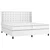 Krevet box spring s madracem LED bijeli 200x200 cm umjetna koža