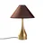 Opviq Stona lampa Luna-15274, 50x50x68 cm, IP20, Braon-zlatne boje